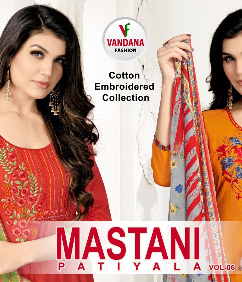 Vandana Mastani Patiyala Vol-6 Wholesale Cotton Dress Material