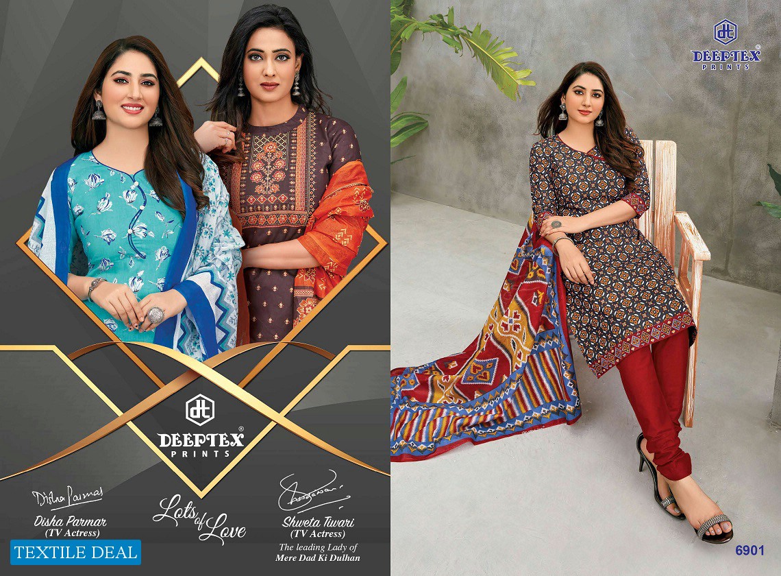 Deeptex Miss India Vol-69 Wholesale Pure Cotton Dress Material