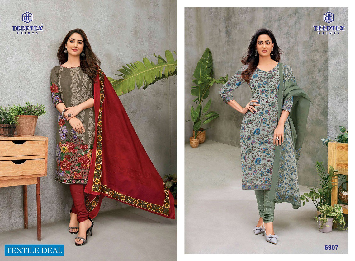 Deeptex Miss India Vol-69 Wholesale Pure Cotton Dress Material