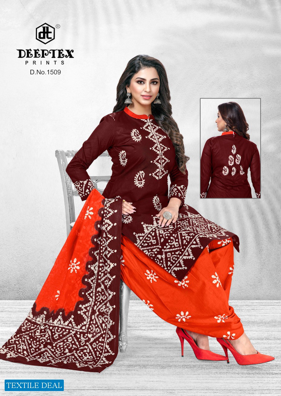 Deeptex Batik Plus Vol-15 Wholesale Pure Cotton Dress Material