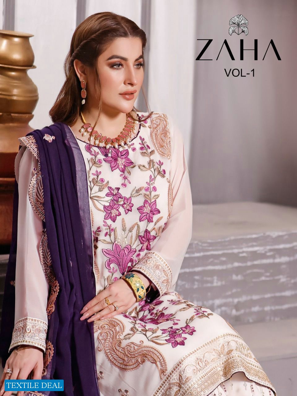 Zaha Vol-1 Wholesale Pakistani Concept Dress Material