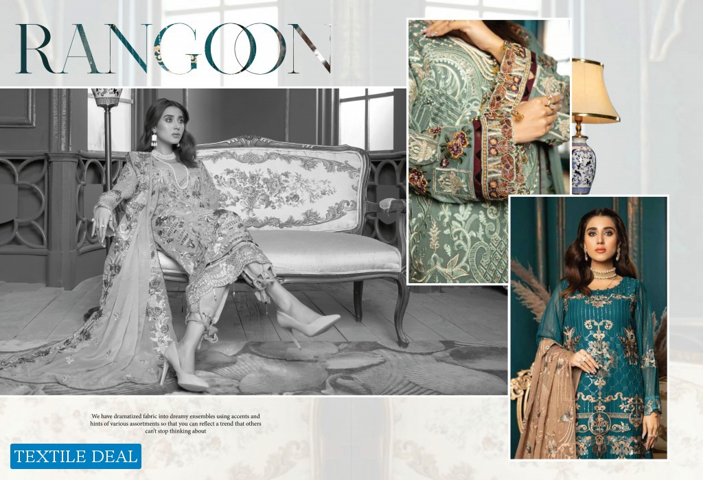 Poshak Imran Mubeen Textile Rangoon Chiffon Collection