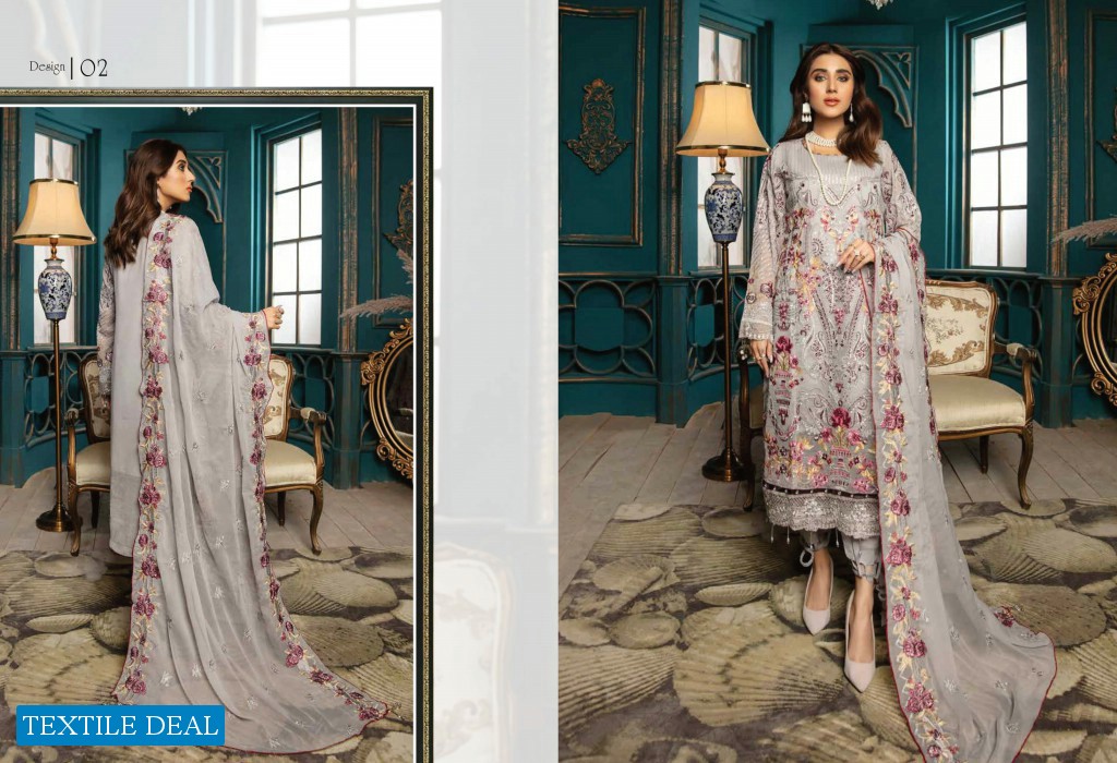 Poshak Imran Mubeen Textile Rangoon Chiffon Collection