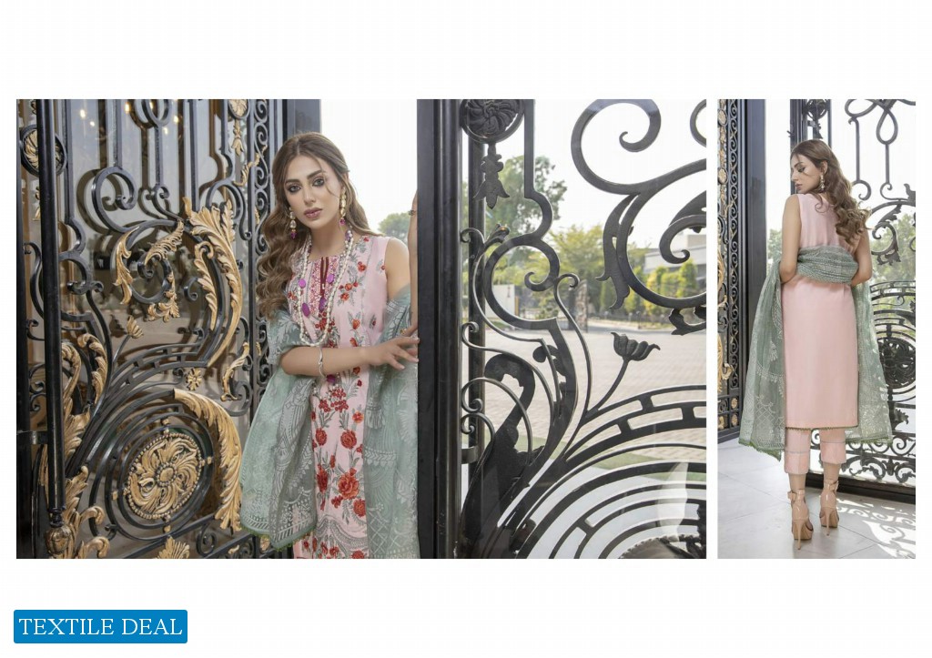 ZS Kalyan Burn Out Embroidered Dupatta Original Pakistani Dress