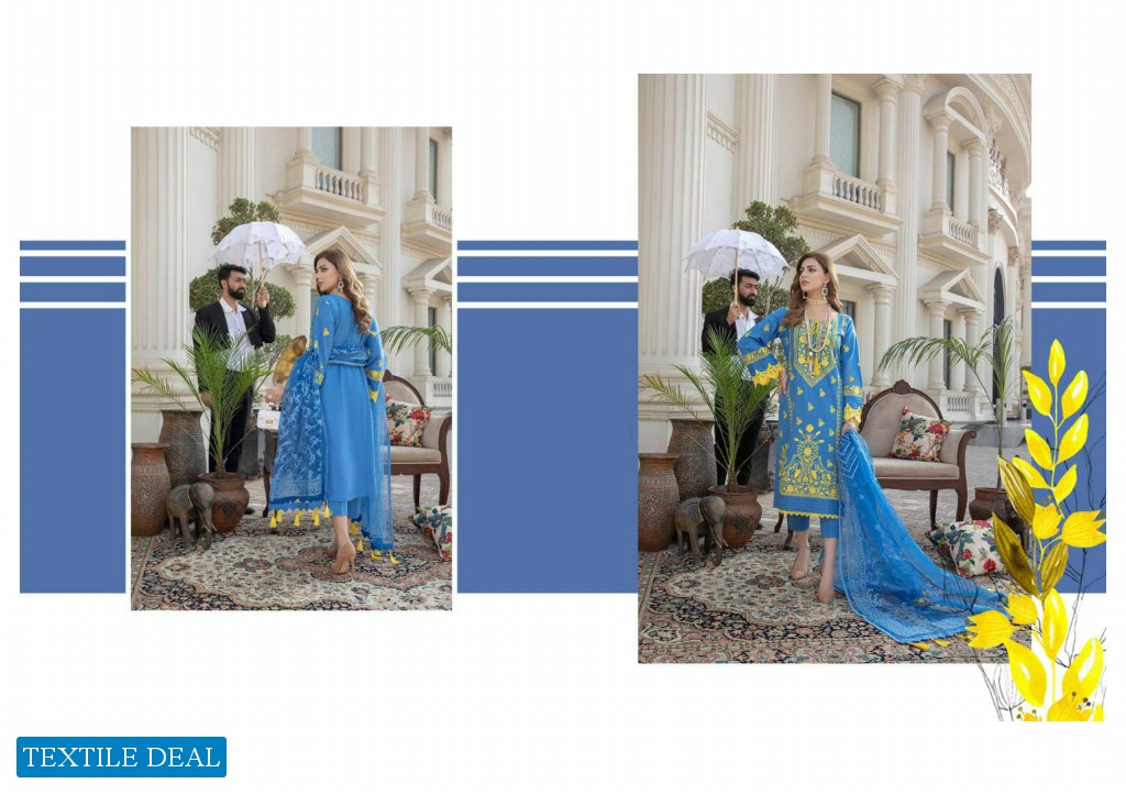 ZS Kalyan Burn Out Embroidered Dupatta Original Pakistani Dress