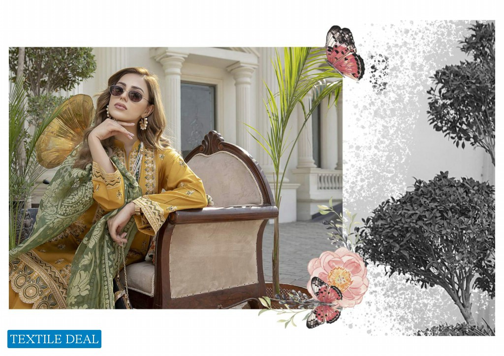 ZS Kalyan Burn Out Embroidered Dupatta Original Pakistani Dress