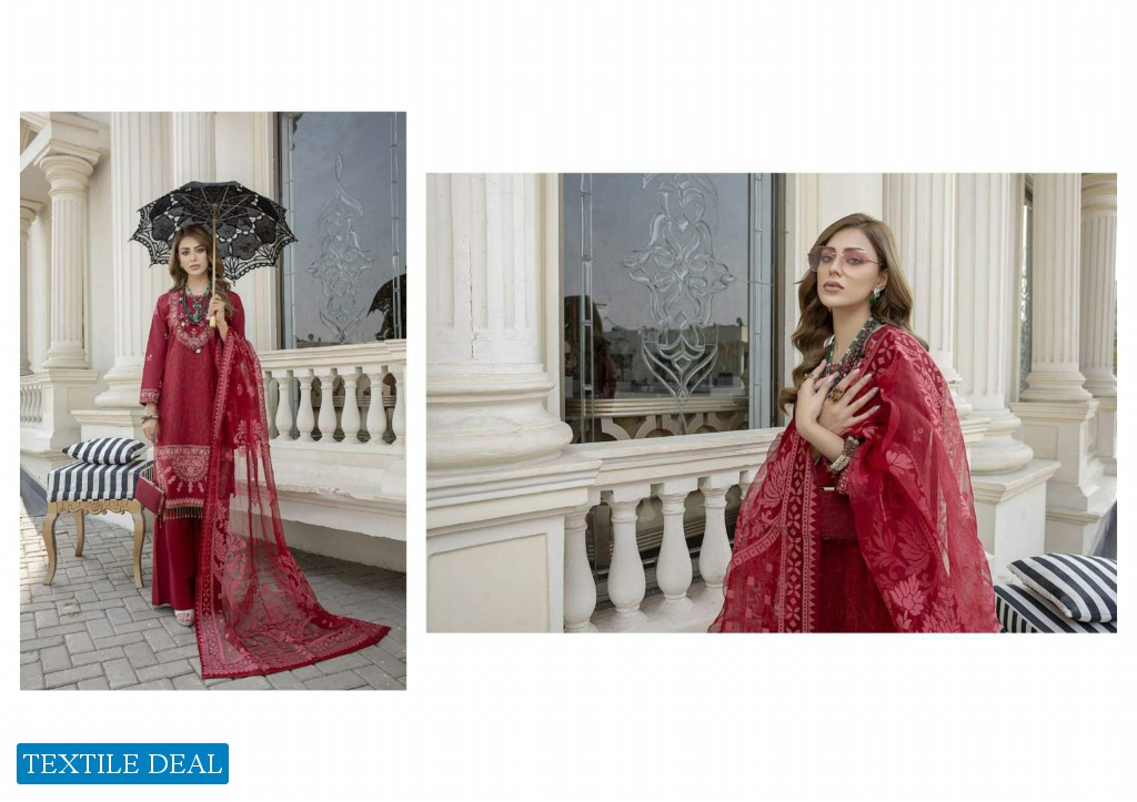 ZS Kalyan Burn Out Embroidered Dupatta Original Pakistani Dress