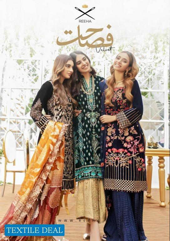 Reeha Fasahat Velvet Collection Wholesale Original Pakistani Dress
