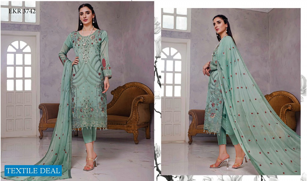 BIn Hameed Khobsurat Wholesale Embroidery Chiffon Collection