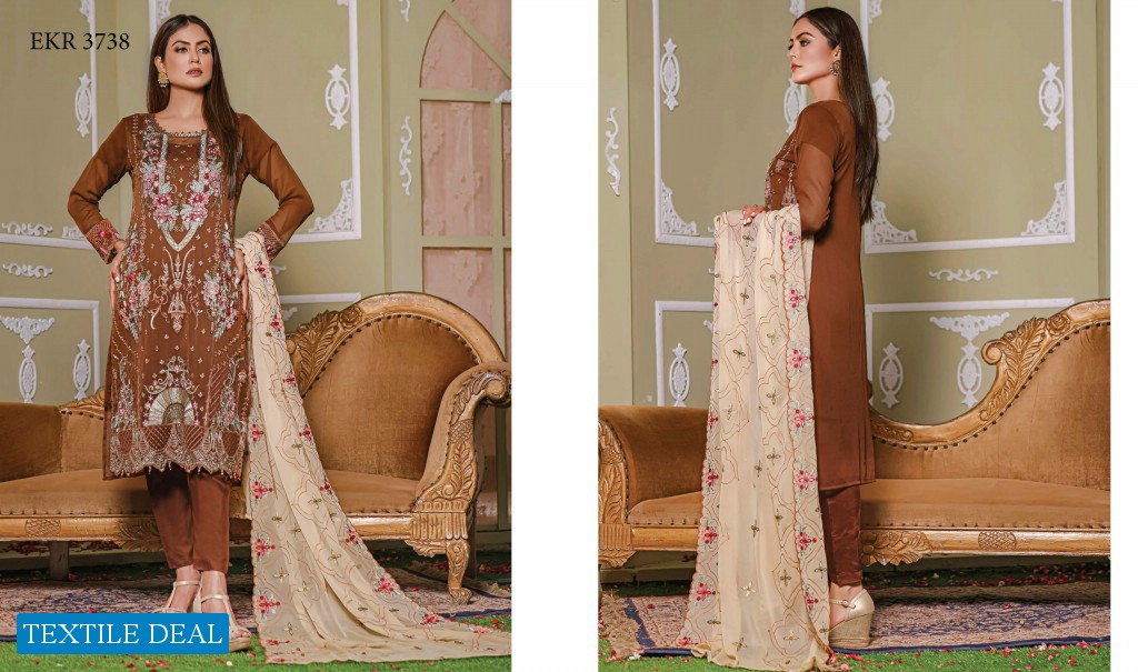 BIn Hameed Khobsurat Wholesale Embroidery Chiffon Collection