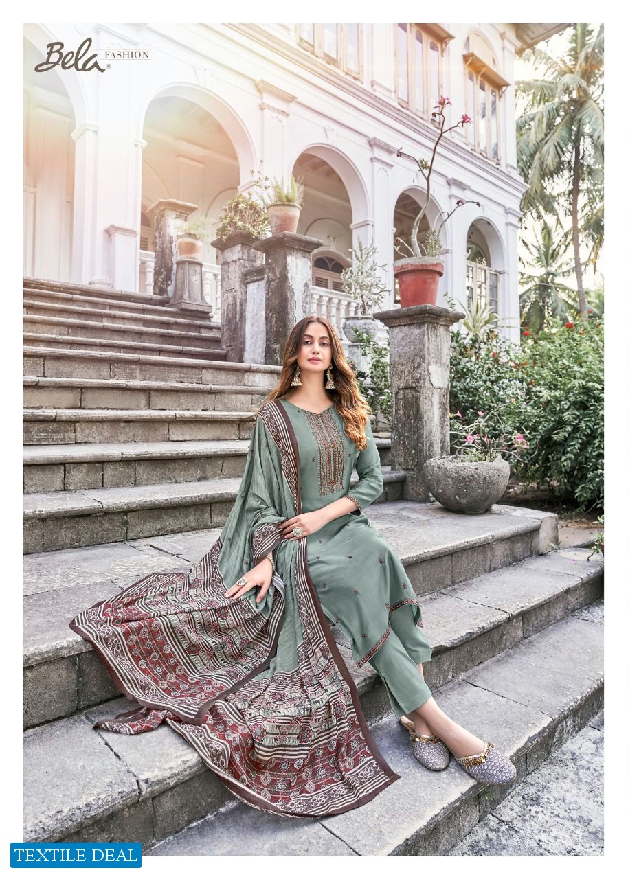 Bela Naayaab Wholesale Muslin Fabrics Casual Salwar Kameez