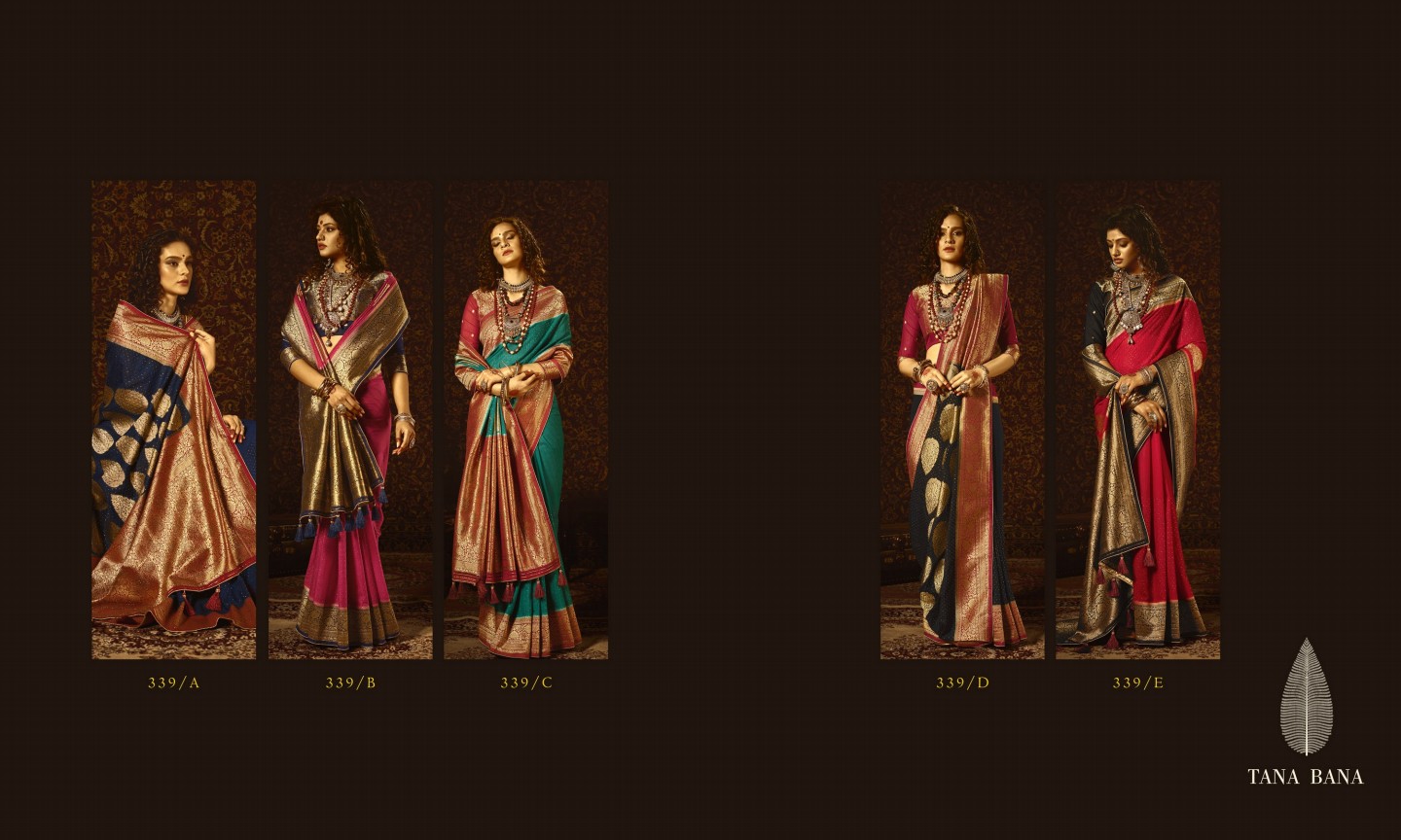 Tana Bana 339 Series Colours Wholesale Heavy Pure Silk Sarees