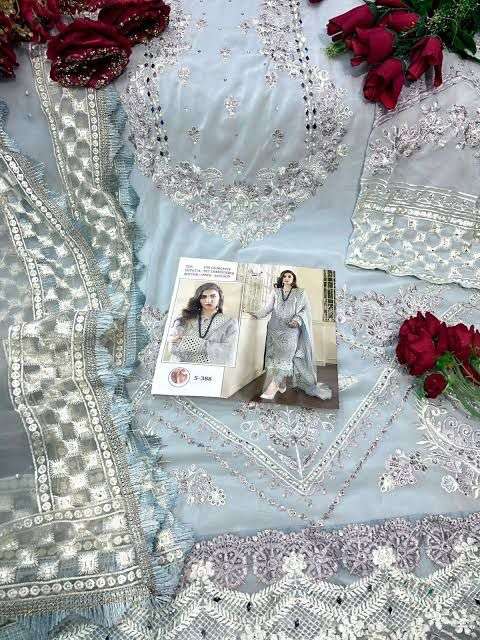 SHREE FABS S 388 COLORS GEORGETTE PAKISTANI DRESSES WHOLESALER