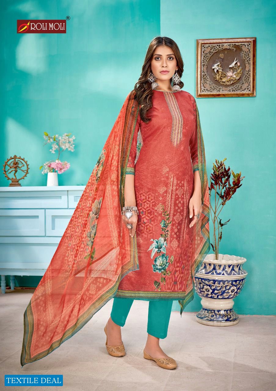 Roli Moli Silky Wholesale Pure Csmbric Dress Material