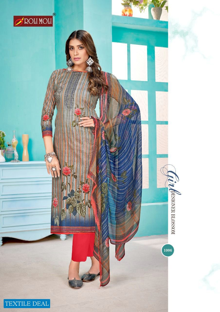 Roli Moli Silky Wholesale Pure Csmbric Dress Material