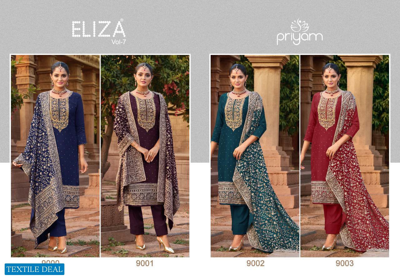 Priyam Eliza Vol-7 Wholesale Pakistani Concept Salwar Kameez