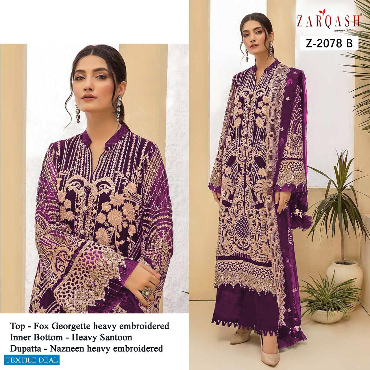 Zarqash Adan Libas Wholesale Pakistani Concept Dress