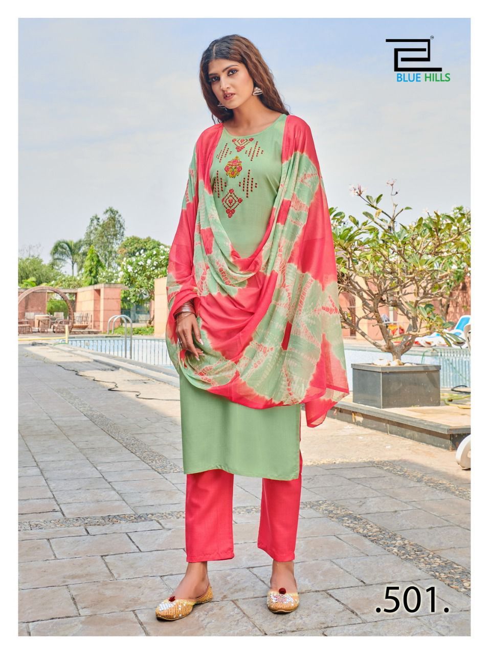 BLUE HILLS NEW GENERATION VOL 3 RAYON KURTI WITH BOTTOM AND DUPATTA BIG SIZES FOR WOMEN