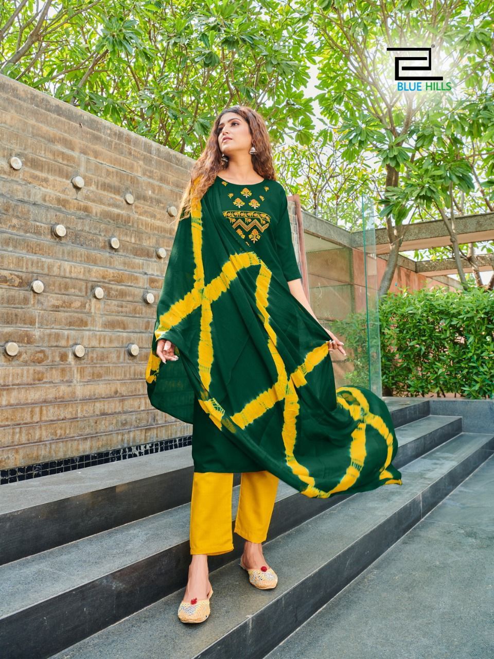 BLUE HILLS NEW GENERATION VOL 3 RAYON KURTI WITH BOTTOM AND DUPATTA BIG SIZES FOR WOMEN