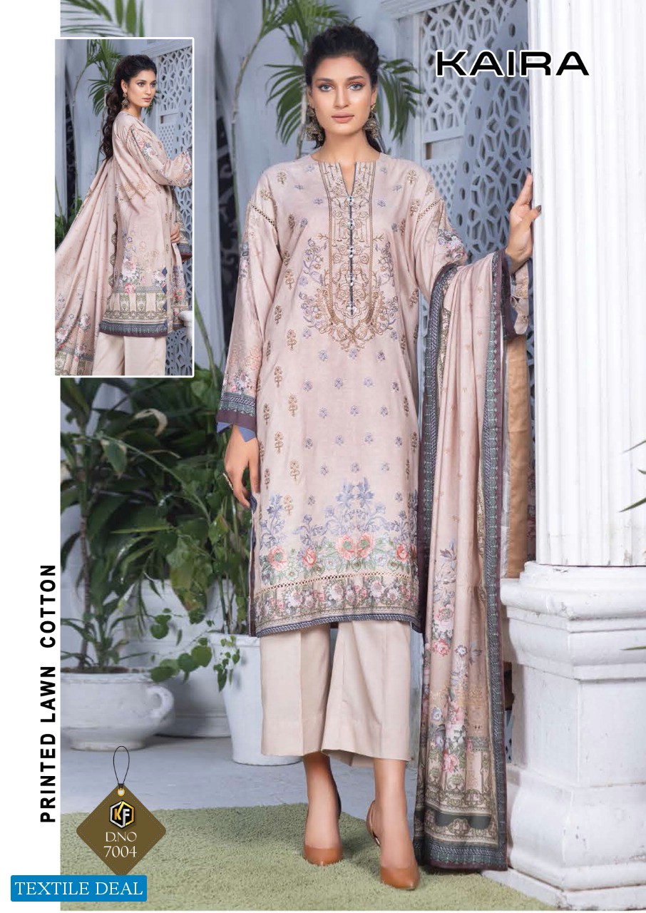 Keval Fab Kaira Vol-7 Wholesale Exclusive Lawn Dress Material