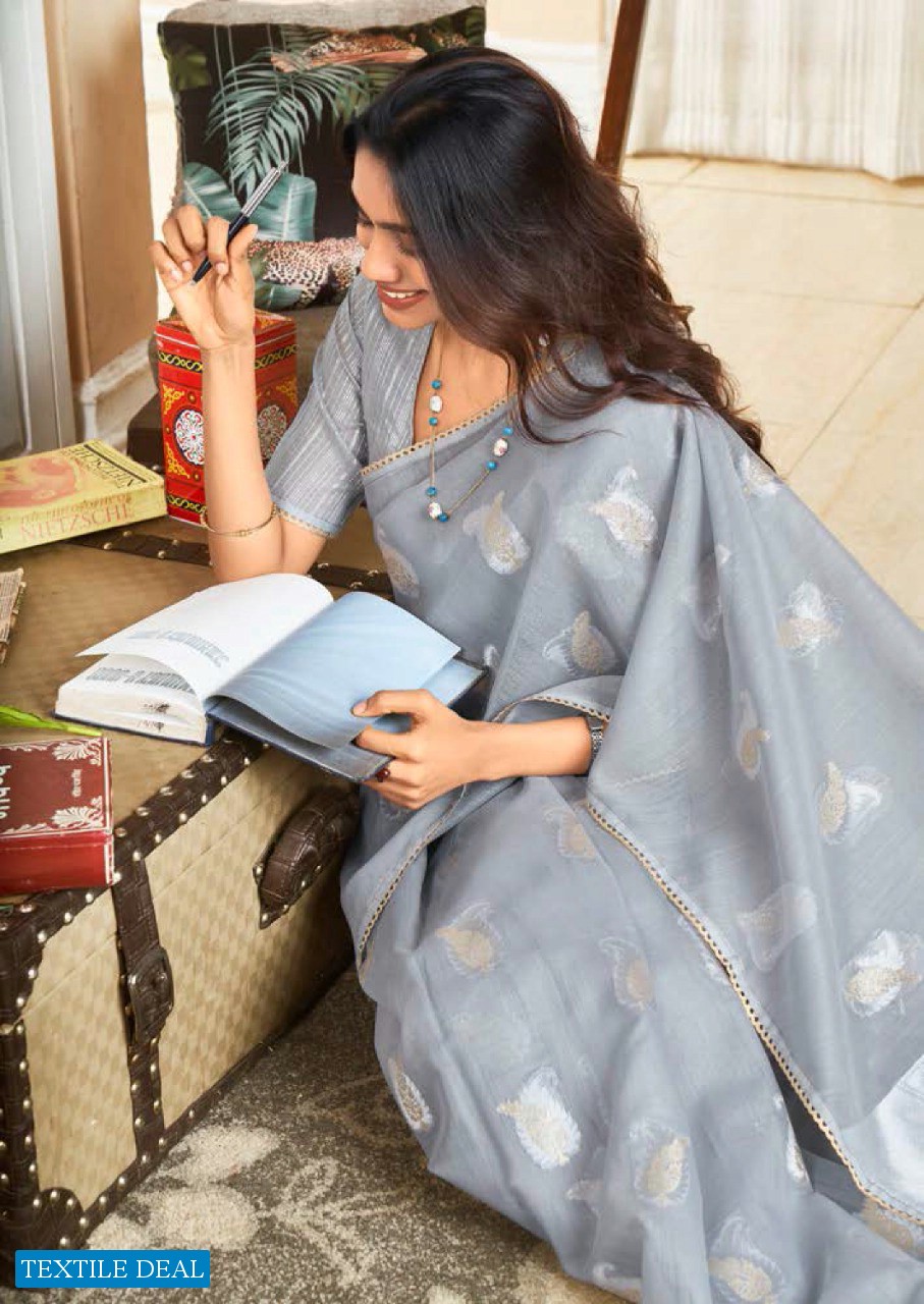 Revanta Charvi Wholesale Cotton Silk With Lace Sarees