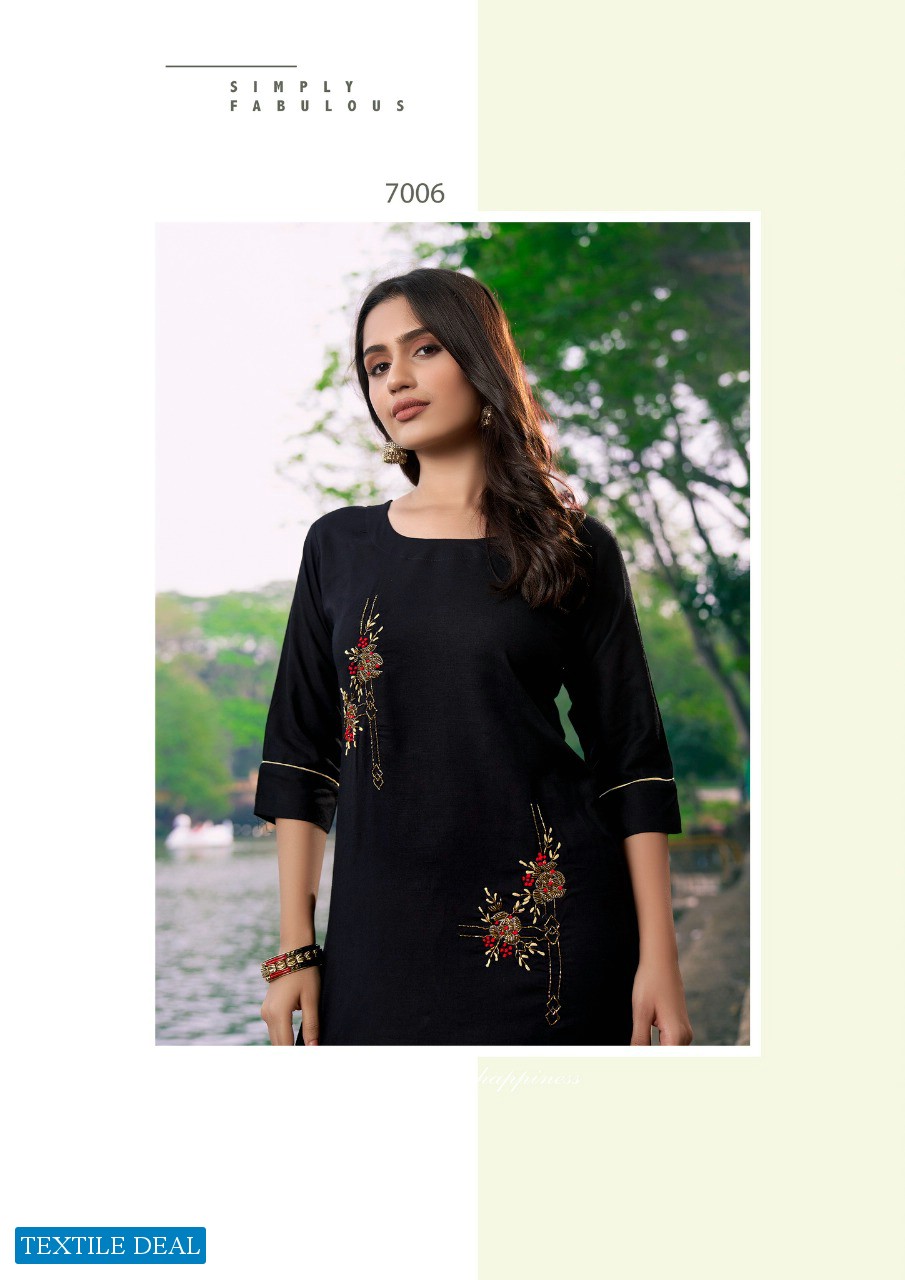 Parra Vastram Vol-7 Wholesale Long Reyon Long Kurtis