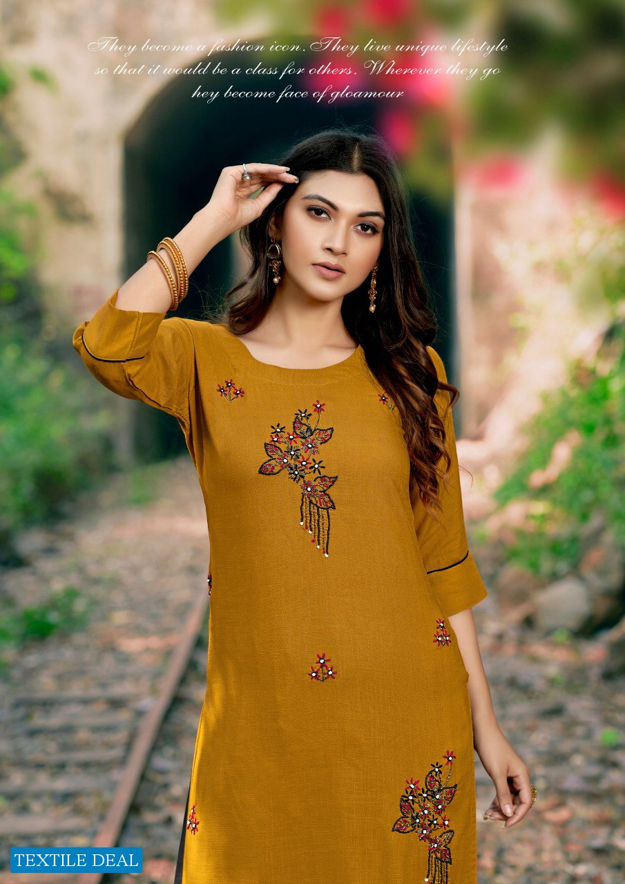 Parra Vastram Vol-7 Wholesale Long Reyon Long Kurtis
