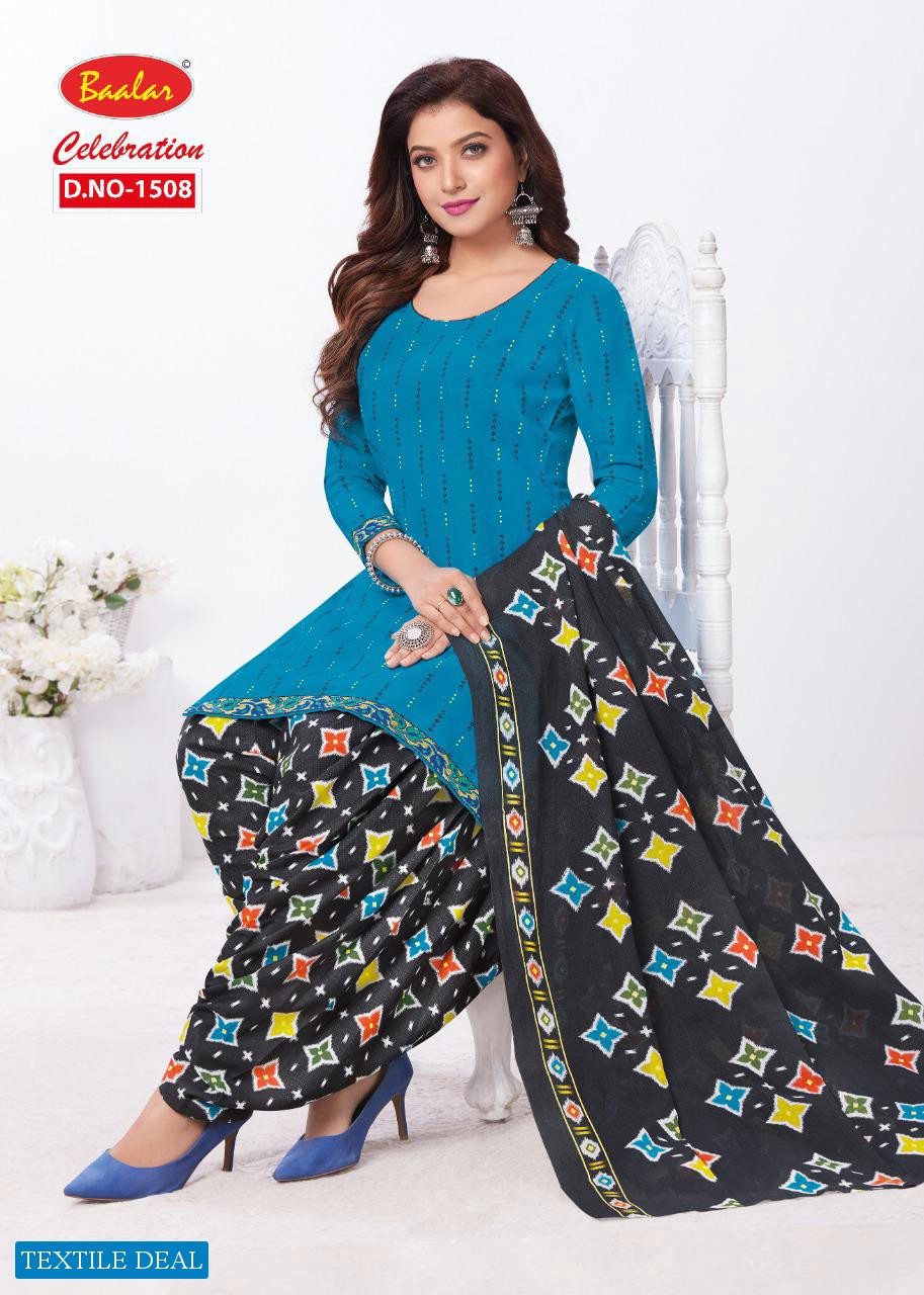 Baalar Celebration Patiyala Special Vol-15 Wholesale Pure Cotton Dress Material