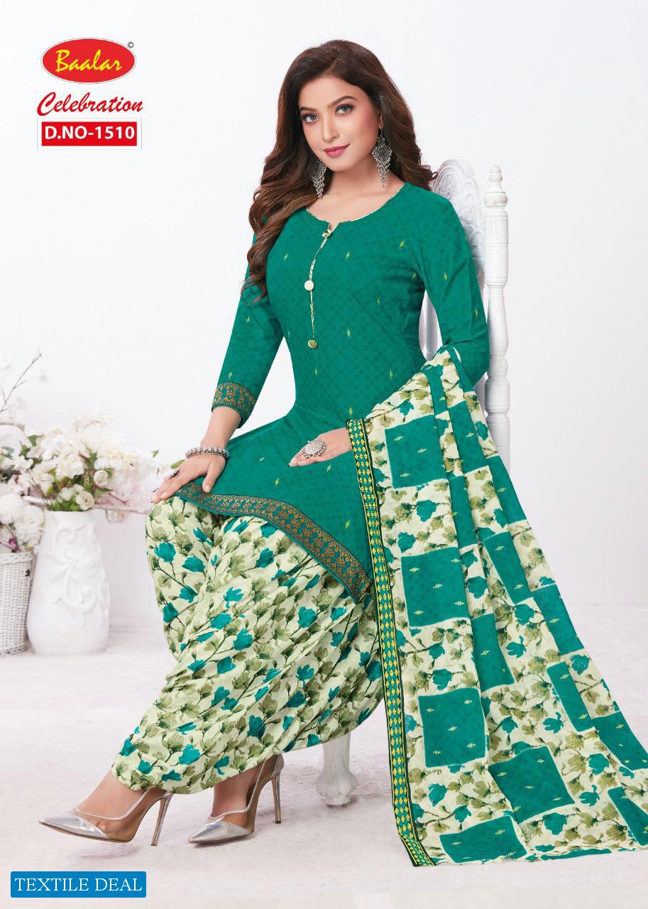 Baalar Celebration Patiyala Special Vol-15 Wholesale Pure Cotton Dress Material