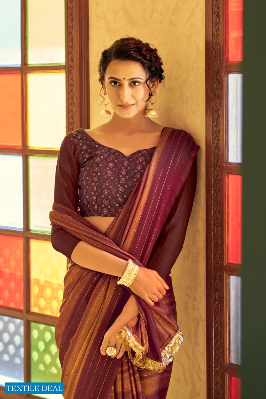 YNF Rainbow Schiffli Wholesale Schiffli Embroidered Blouse Sarees