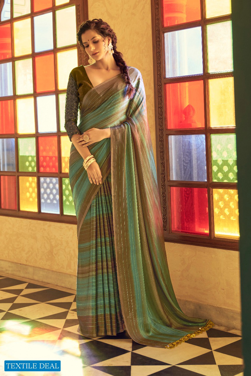 YNF Rainbow Schiffli Wholesale Schiffli Embroidered Blouse Sarees