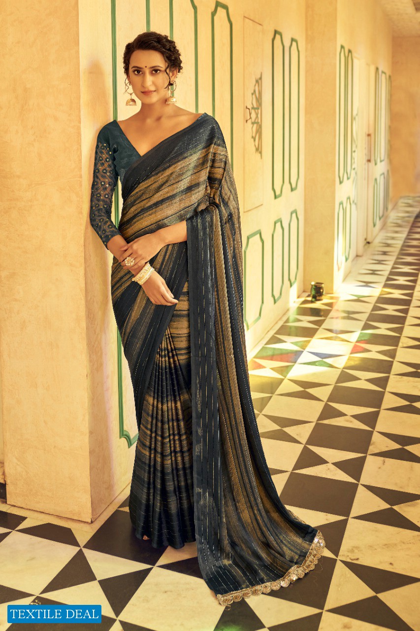 YNF Rainbow Schiffli Wholesale Schiffli Embroidered Blouse Sarees