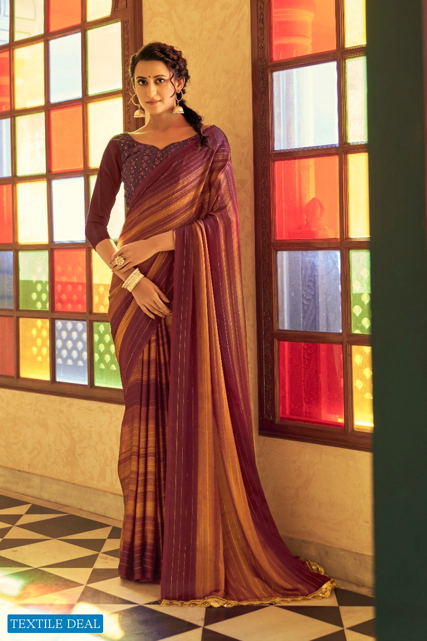 YNF Rainbow Schiffli Wholesale Schiffli Embroidered Blouse Sarees