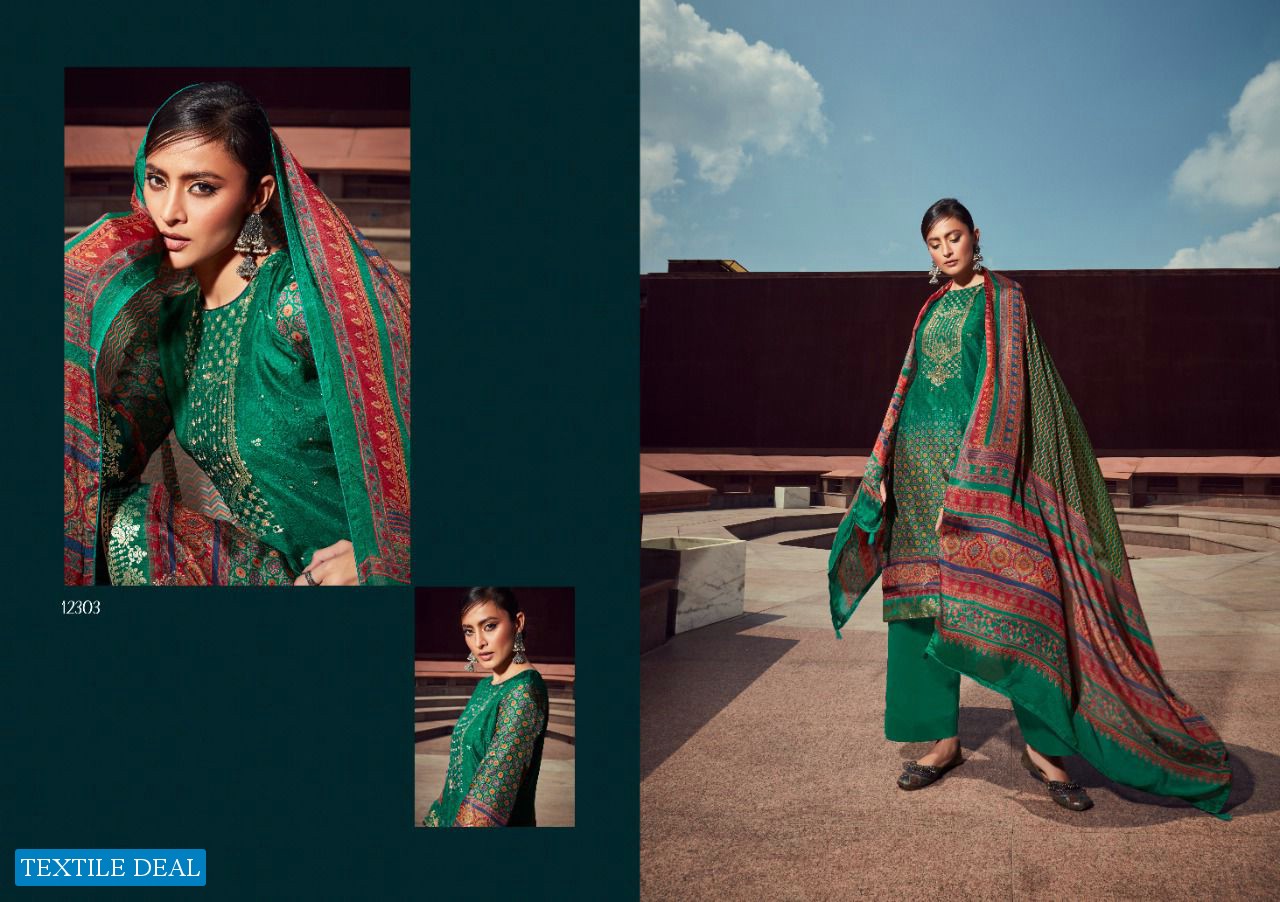 VEEHA BY DEEPSY SUIT DOLA JACQUARD INDIAN SUIT COLLECTION