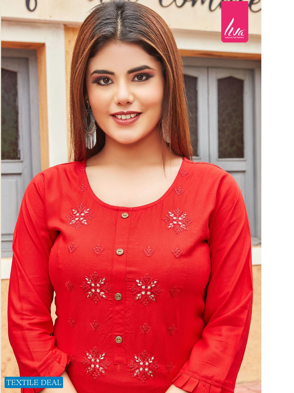 Smylee Ruaab Wholesale reyon Long Kurtis Catalogs