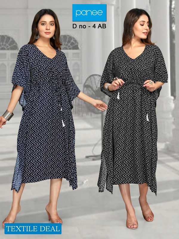 Panee Kaftan Wholesale Reyon Kaftan Long Kurtis