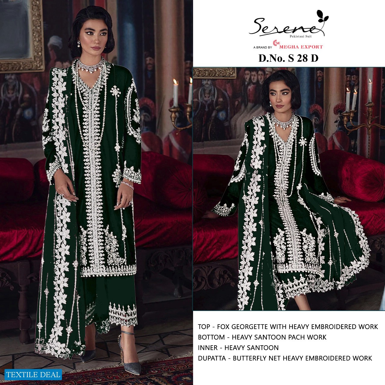 Serene S-28 Colour Wholesale Pakistani Concept Dress