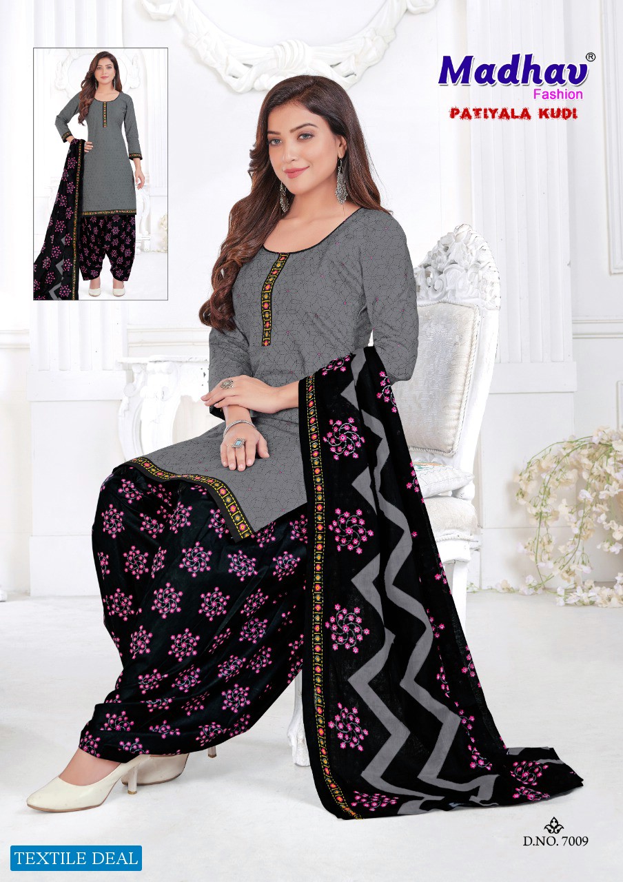 Madhav Patiyala Kudi Vol-7 Wholesale Pure Cotton Dress Material