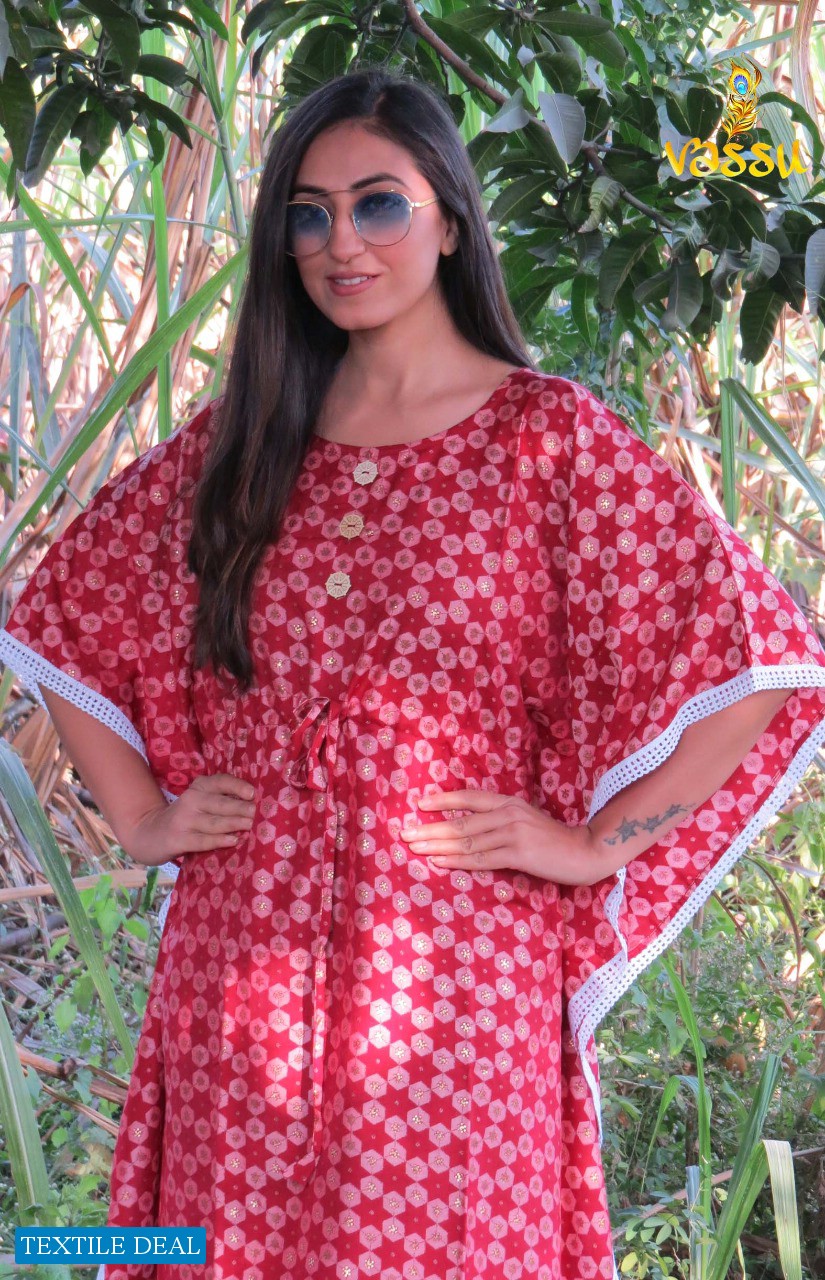 Vassu Rung Wholesale Kaftan Kurti Catalogs