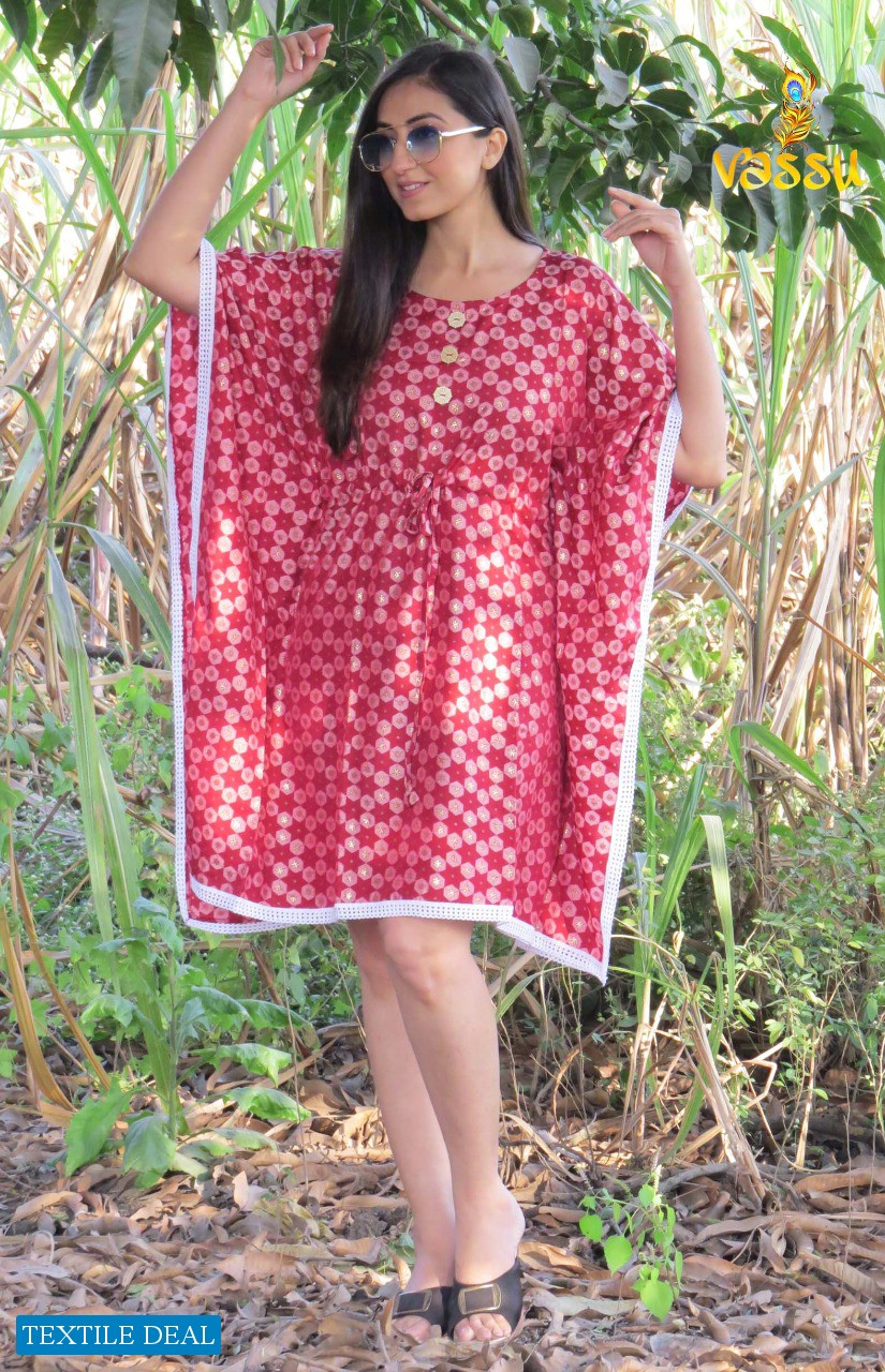 Vassu Rung Wholesale Kaftan Kurti Catalogs