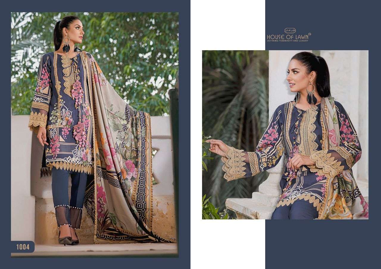 HOUSE OF LAWN FIRDOUS PURE LAWN PAKISTANI SUMMER DRESS MATERIALS