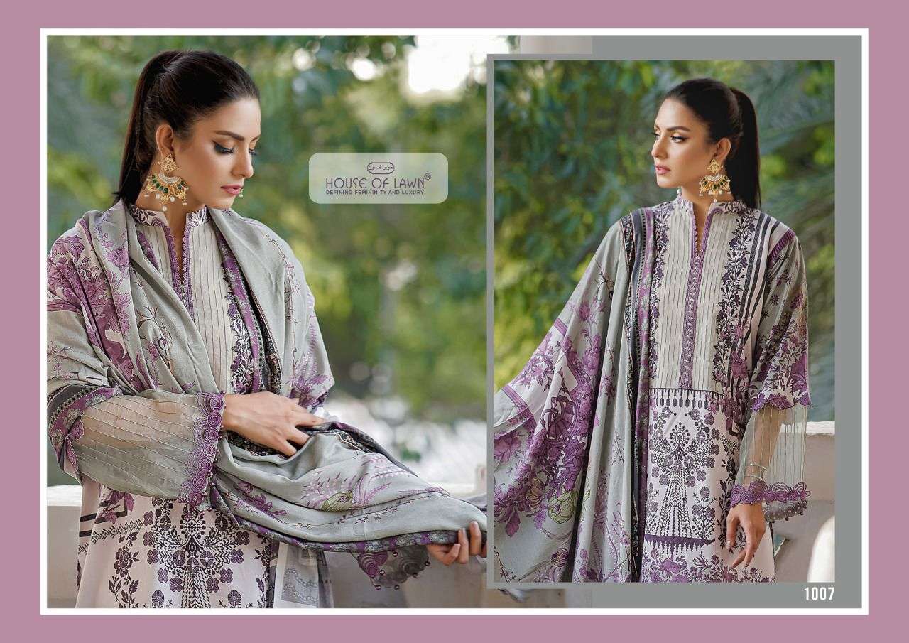 HOUSE OF LAWN FIRDOUS PURE LAWN PAKISTANI SUMMER DRESS MATERIALS