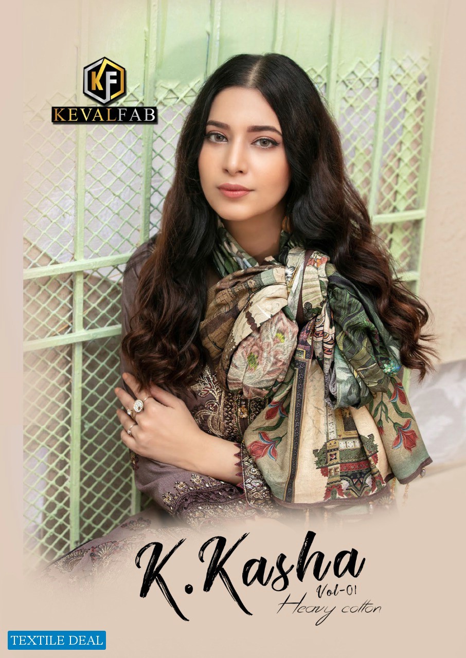 Keval Fab K.Kasha Vol-1 Wholesale Karachi Designer Dress Material