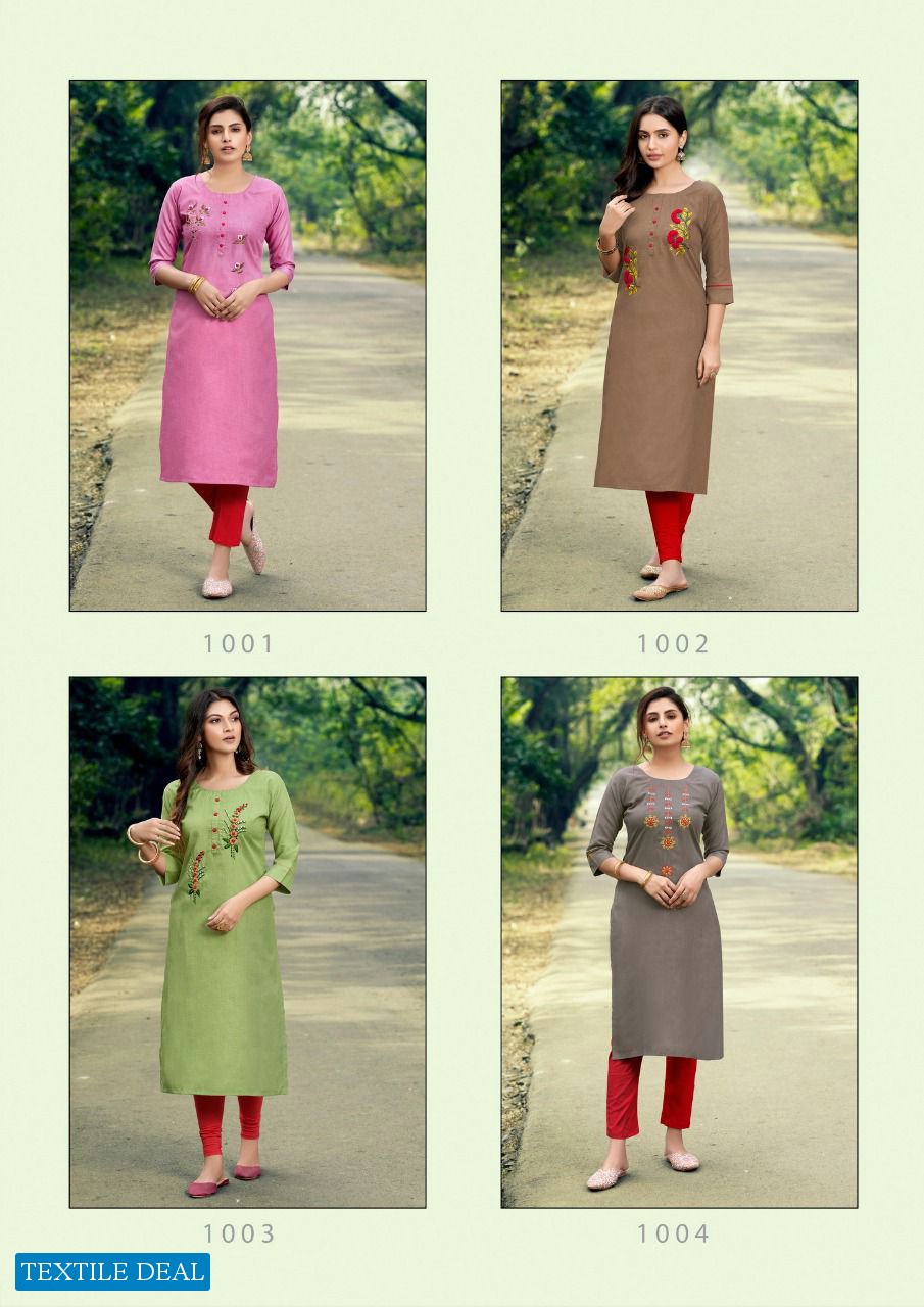 Parra Kasturi Vol-2 wholesale Hand Work Made Long Kurtis