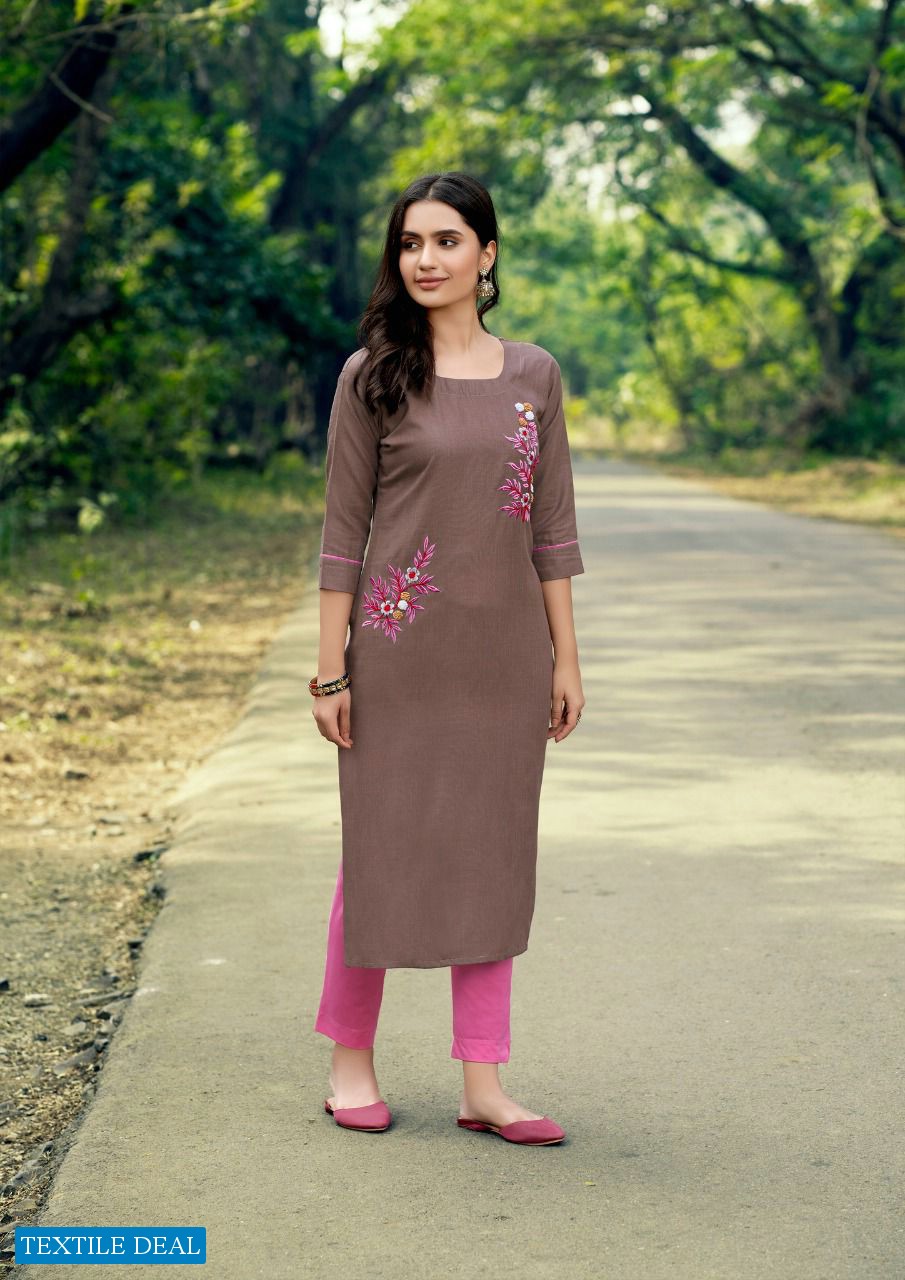Parra Kasturi Vol-2 wholesale Hand Work Made Long Kurtis
