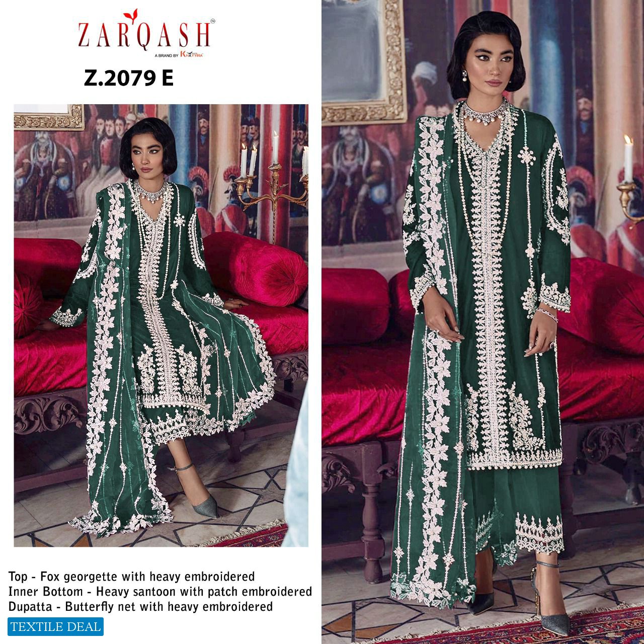 Zarqash Tehzeeb Z-2079 Wholesale Pakistani Concept Dress