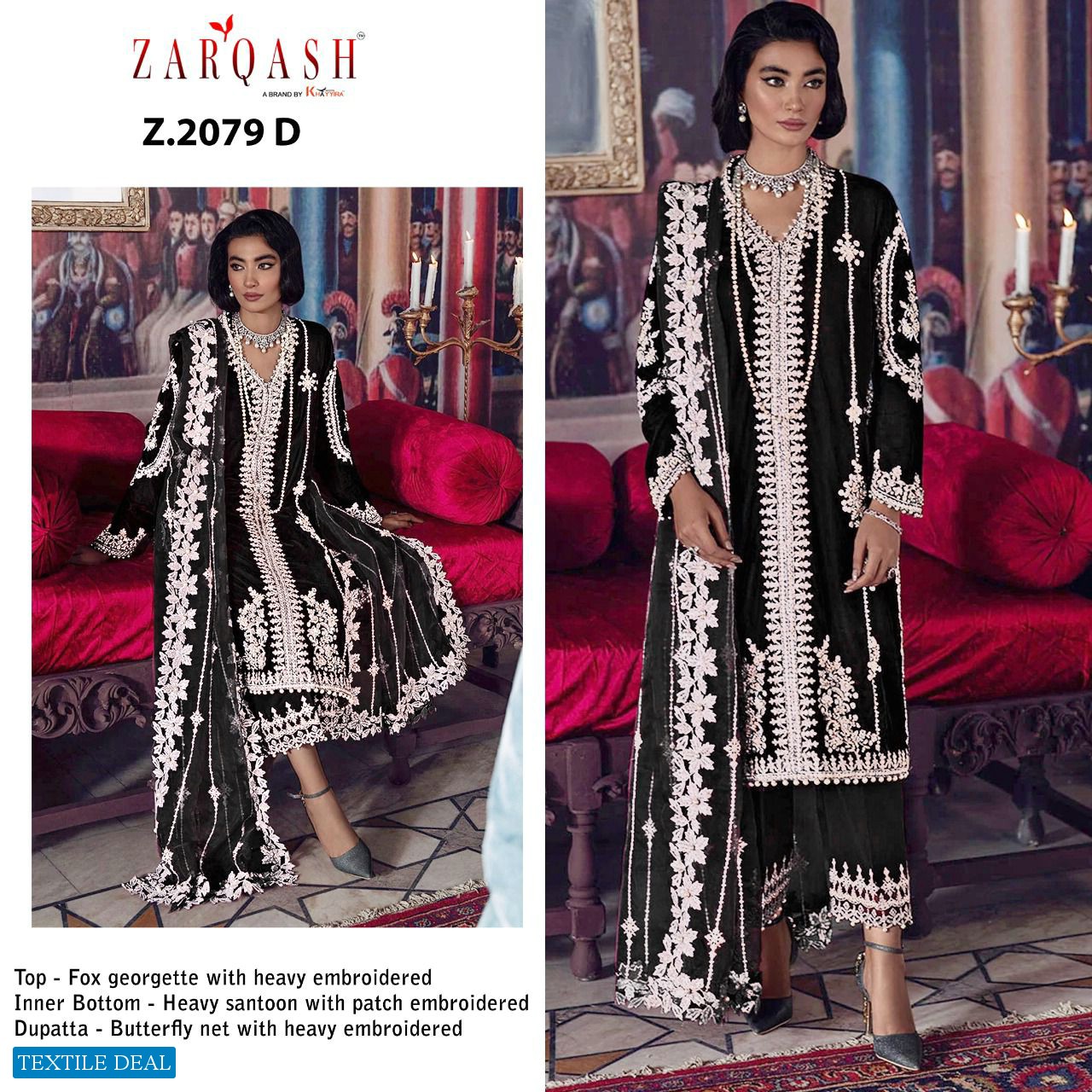 Zarqash Tehzeeb Z-2079 Wholesale Pakistani Concept Dress