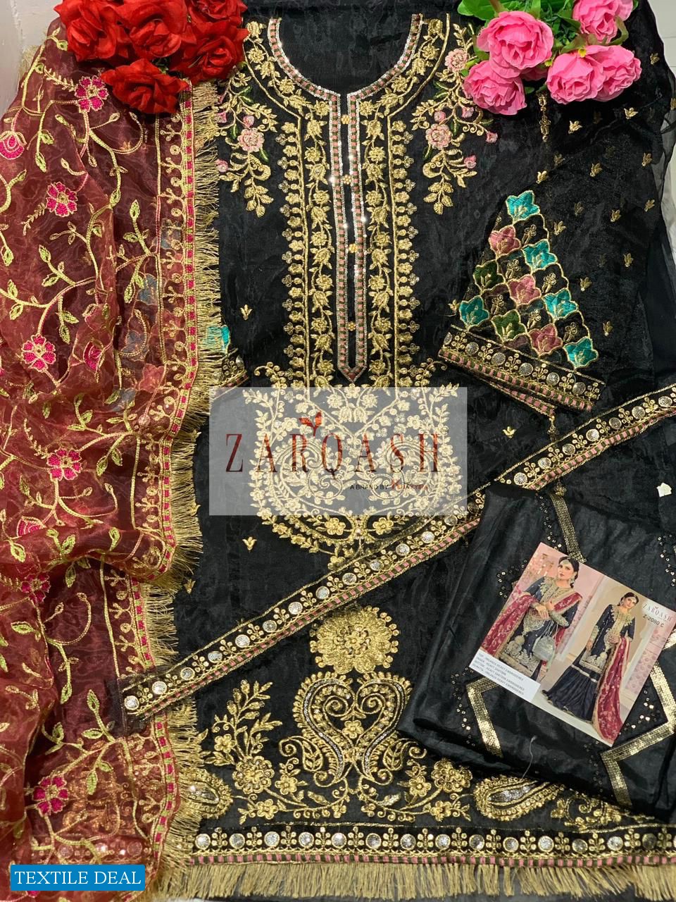 Zarqash Mariya B Mbroidered Vol-2 Wholesale Pakistani Concept Dress