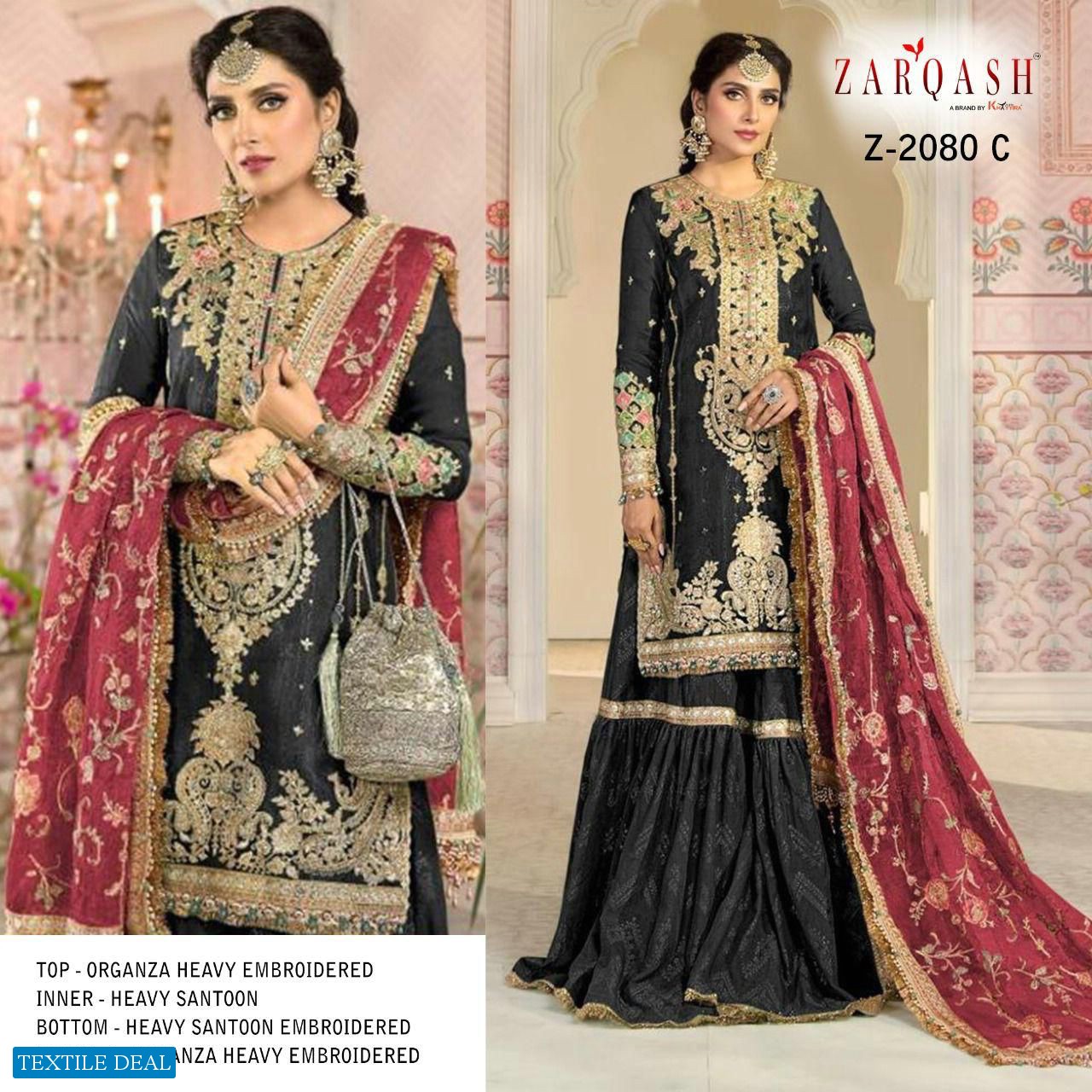 Zarqash Mariya B Mbroidered Vol-2 Wholesale Pakistani Concept Dress