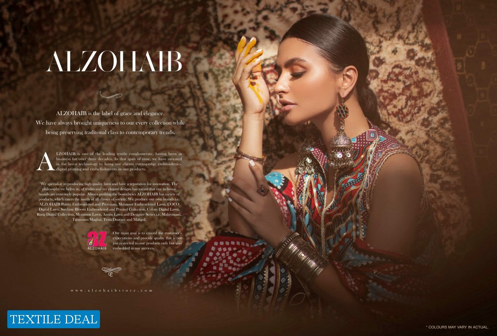 Alzohaib Monsoon Chunri Heritage Series Wholesale Branded Pakistani Suits